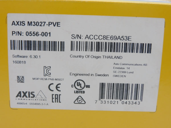 AXIS M3027-PVE 0556-001 NSFS