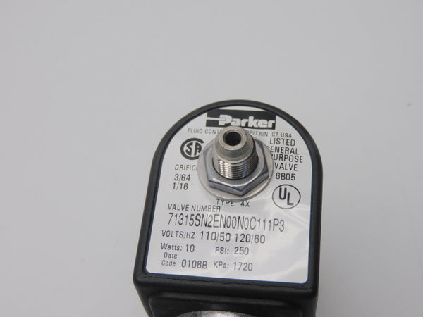 PARKER 71315SN2EN00N0C111P3 110/120V 250PSI 1/16" NSMP