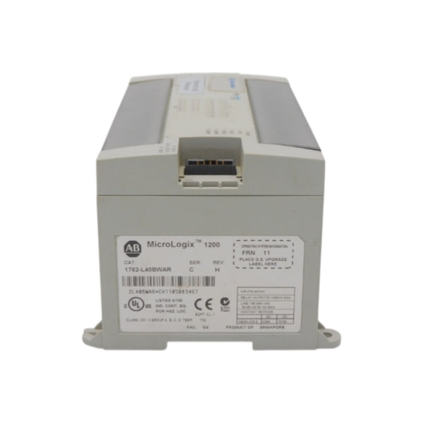 ALLEN BRADLEY 1762-L40BWAR SER. C F/W 11 REV. H 100-240VAC UNMP