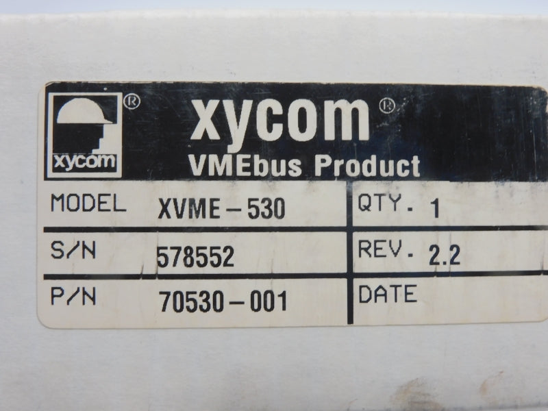 XYCOM 70530-001 XVME-530 REV. 2.2 NSMP
