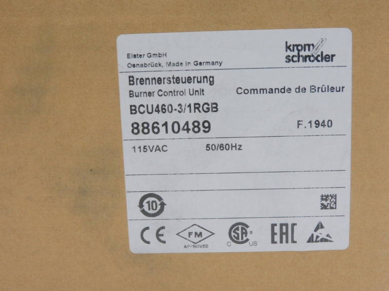 KROM SCHRODER BCU460-3/1RGB 88610489 115VAC NSMP
