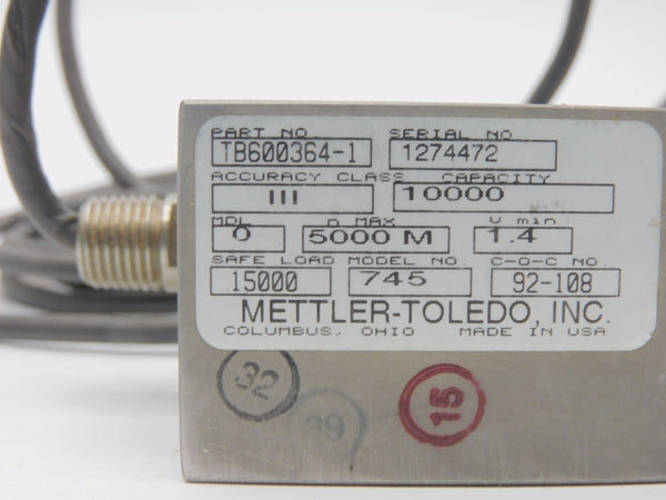 METTLER-TOLEDO TB600364-1 1.4V/MIN UNMP