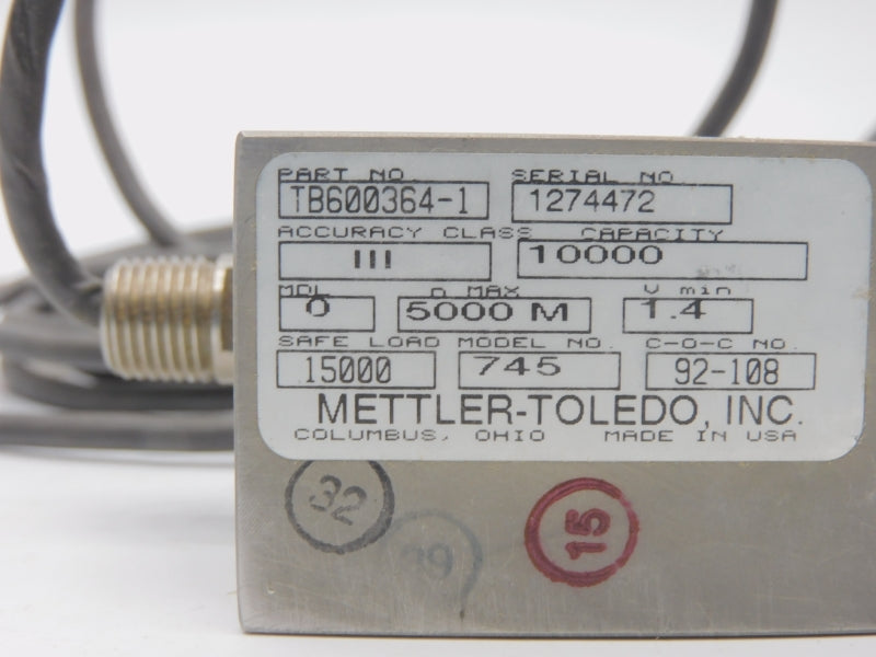 METTLER-TOLEDO TB600364-1 1.4V/MIN UNMP