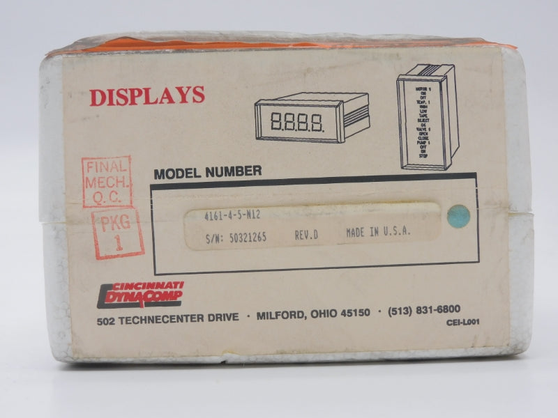 CINCINNATI 4161-4-5-N12 REV. D 24VDC NSMP