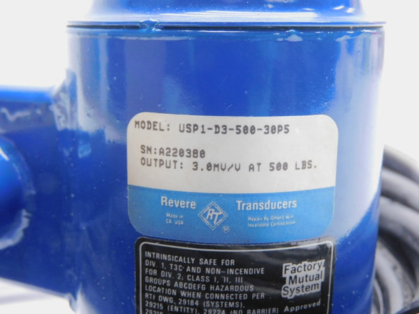REVERE TRANSDUCERS USP1-D3-500-30P5 17602 3.0MV/V NSMP