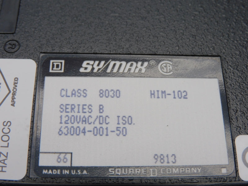 SQUARE D 8030HIM102 SER. B 120VAC NSMP