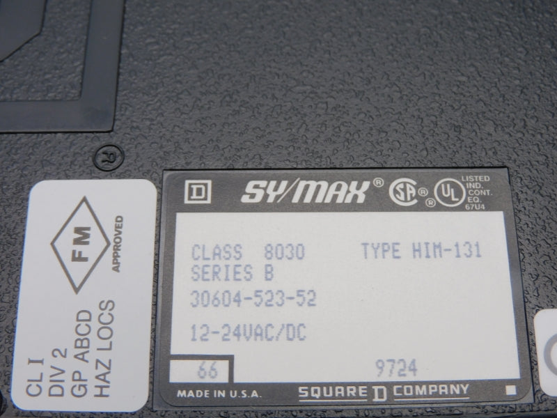 SQUARE D 8030HIM131 SER. B 12-24VAC/DC NSMP