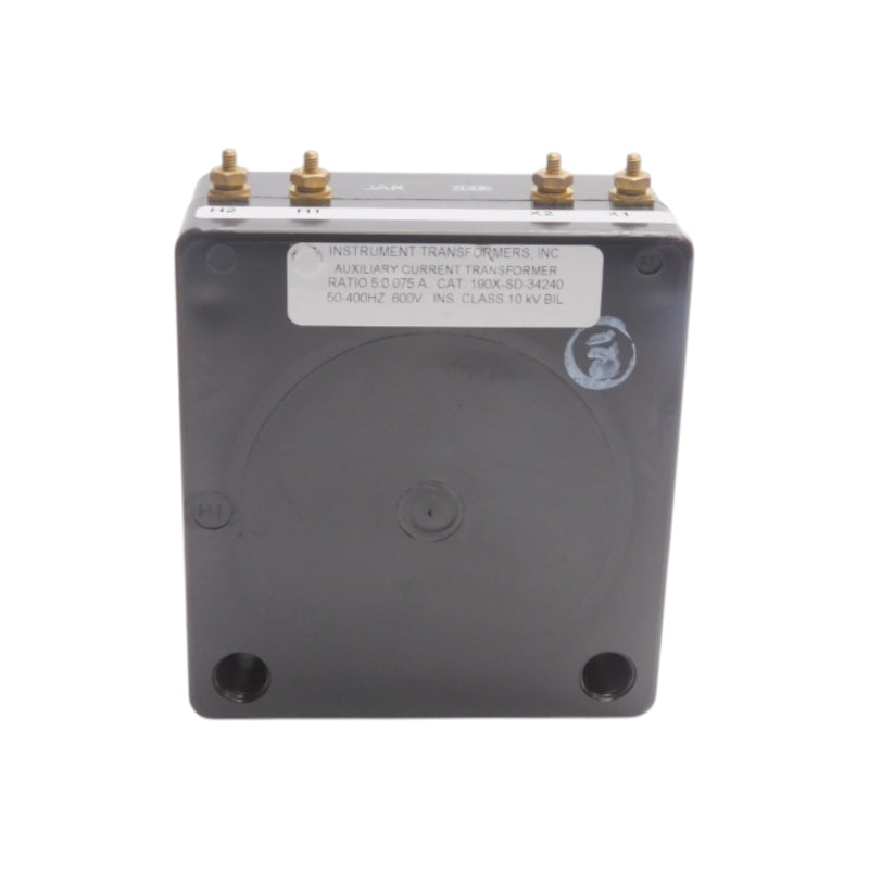 INSTRUMENT TRANSFORMERS 190X-SD-34240 600V NSNP