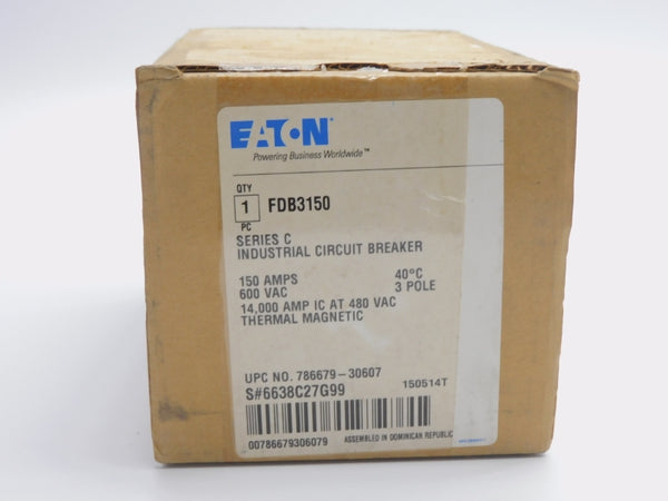 EATON FDB3150 SER. C 600VAC 150A NSMP