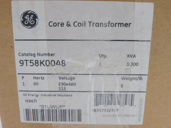 GENERAL ELECTRIC 9T58K0048 230/460V NSMP