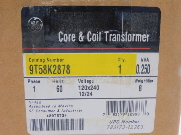 GENERAL ELECTRIC 9T58K2878 120/240V NSMP