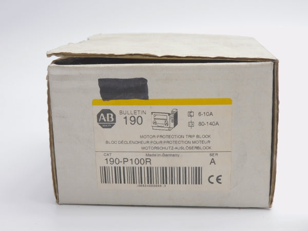 ALLEN BRADLEY 190-P100R SER. A 600VAC 6-10/80-140A (WH/YL) NSMP