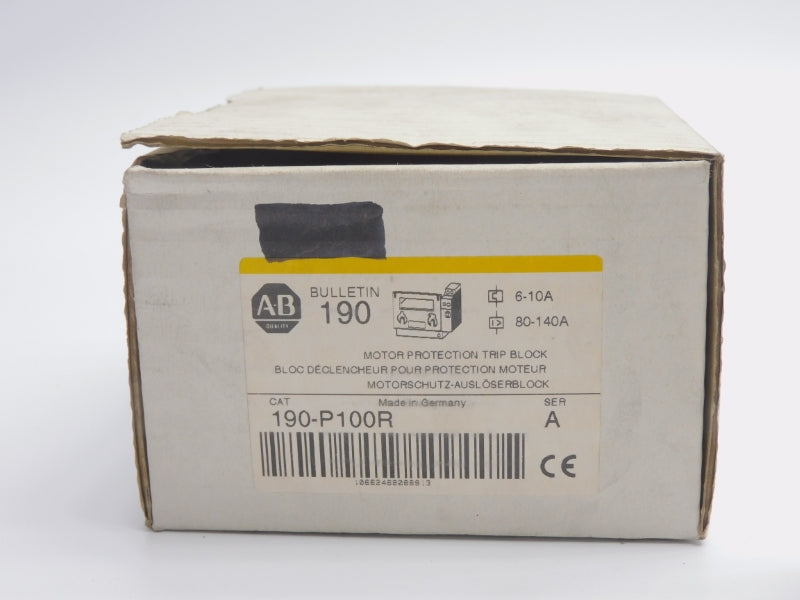 ALLEN BRADLEY 190-P100R SER. A 600VAC 6-10/80-140A (WH/YL) NSMP