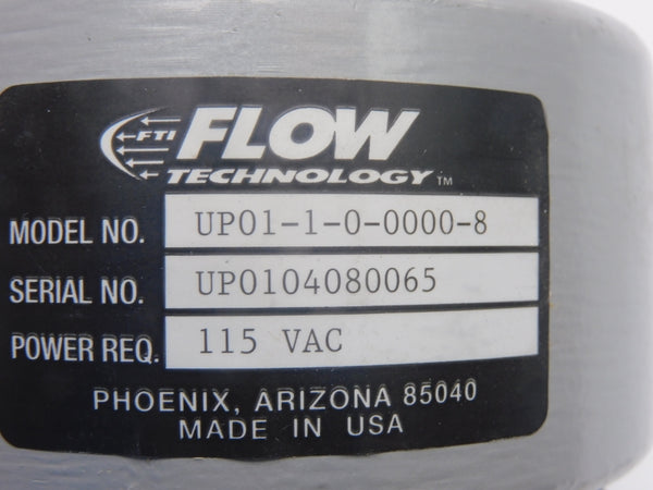 FLOW TECHNOLOGY UP01-1-0-0000-8 115VAC NSNP