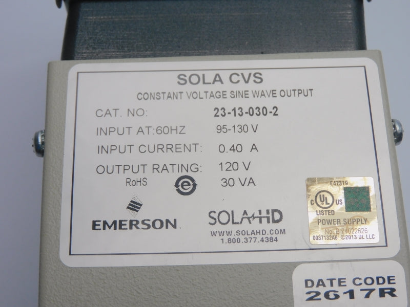 SOLA CVS 23-13-030-2 95-130V 0.40A NSNP