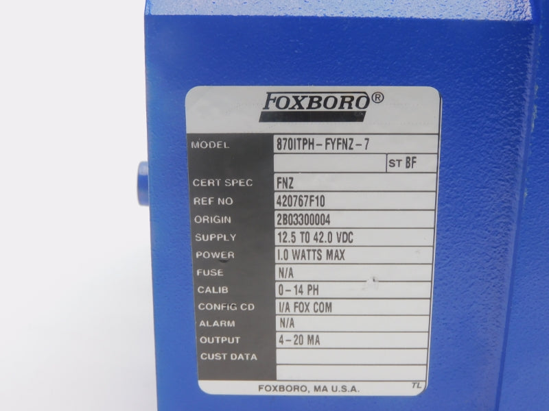 FOXBORO 870ITPH-FYFNZ-7 12.5-42.0VDC NSNP
