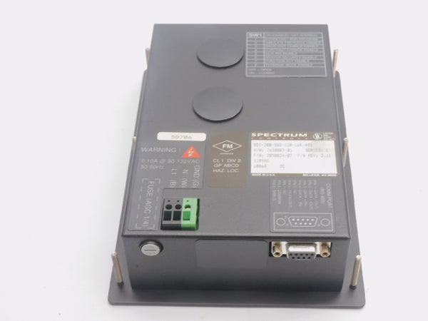 SPECTRUM CONTROLS SOI-200-SQD-120-16K-485 SER. E F/W V2.11 120VAC NSNP