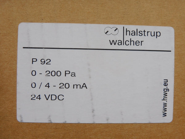 HALSTRUP WALCHER P92 24VDC (AS IS) NSMP