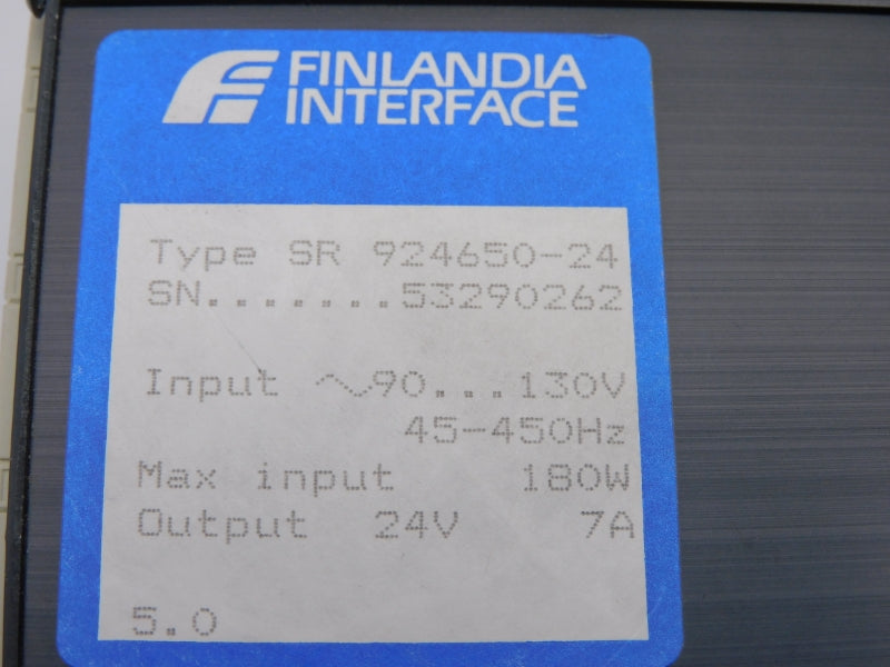 FINLANDIA INTERFACE SR924650-24 90-130V 7A NSMP