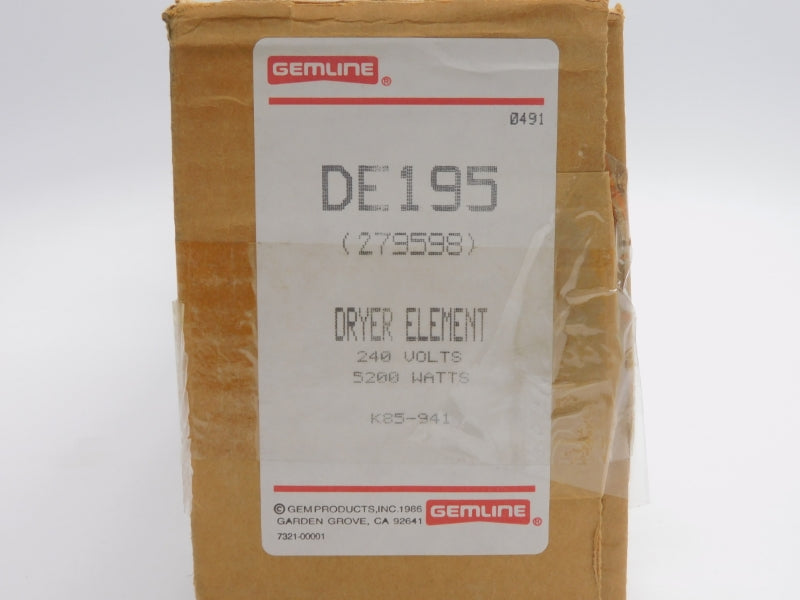 GEMLINE 279598 DE195 240V NSMP