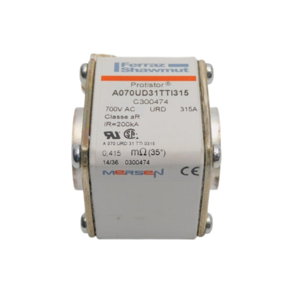 FERRAZ SHAWMUT A070UD31TTI315 C300474 700VAC 315A NSNP