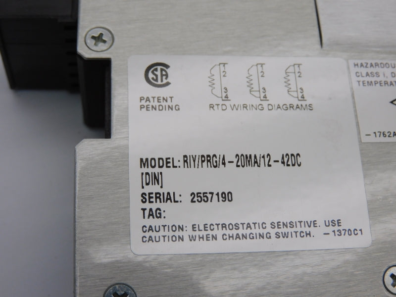 MOORE INDUSTRIES RIY/PRG/4-20MA/12-42DC[DIN] NSNP