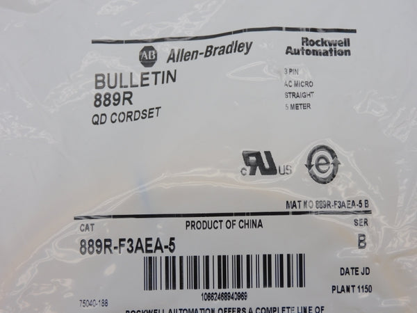 ALLEN BRADLEY 889R-F3AEA-5 SER. B NSMP