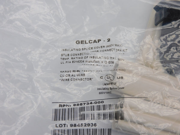 SPLICE COVER GELCAP-2 986734-000 600V NSMP