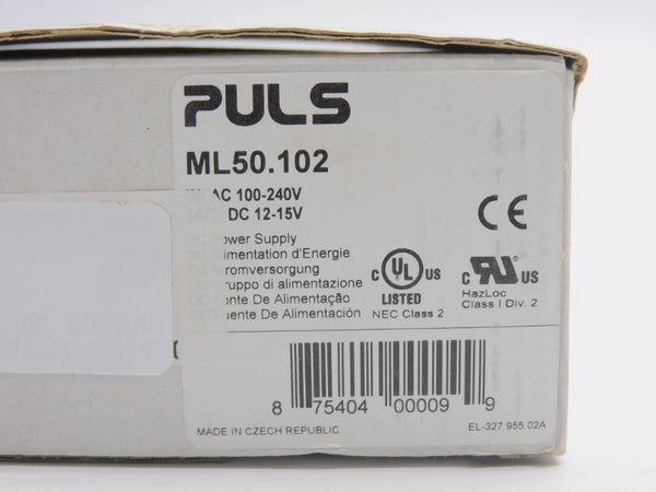 PULS ML50.102 100-240VAC 4.2A NSMP