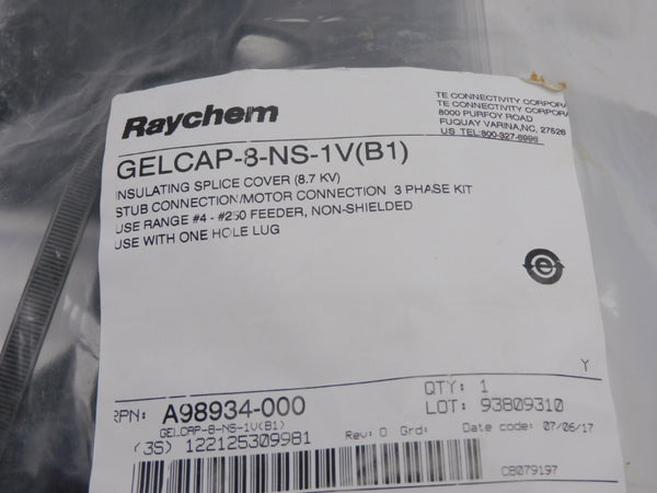 RAYCHEM GELCAP-8-NS-1V(B1) A98934-000 NSMP