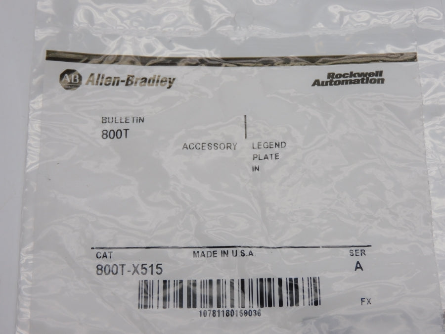 ALLEN BRADLEY 800T-X515 SER. A NSMP