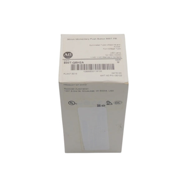 ALLEN BRADLEY 800T-QBH2A SER. U (WH) NSFS