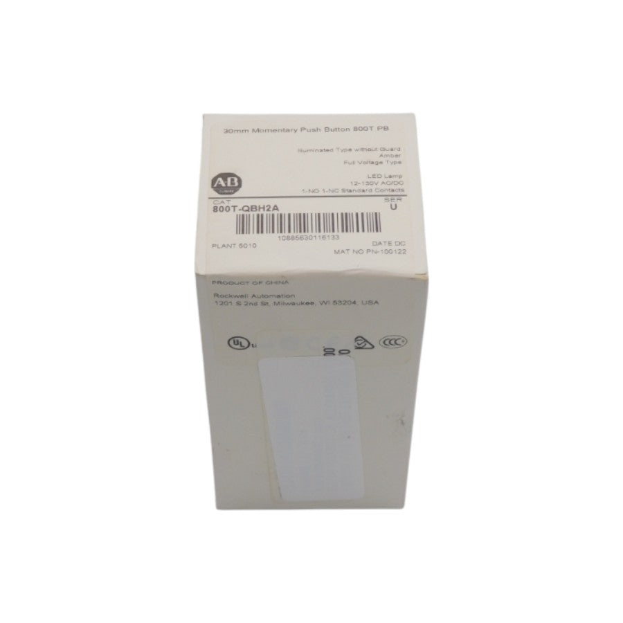 ALLEN BRADLEY 800T-QBH2A SER. U (WH) NSFS