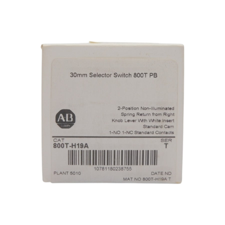 ALLEN BRADLEY 800T-H19A SER. T (WH) NSFS
