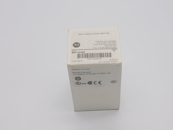 ALLEN BRADLEY 800T-H19A SER. T (WH) NSFS