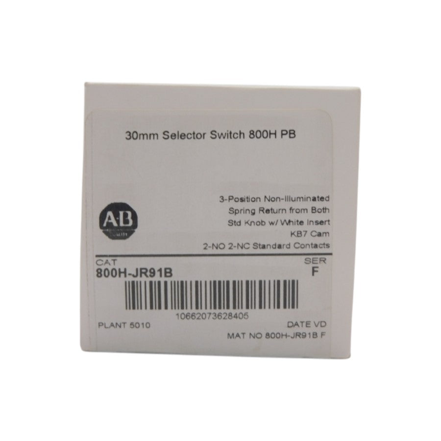 ALLEN BRADLEY 800H-JR91B SER. F (WH) NSFS