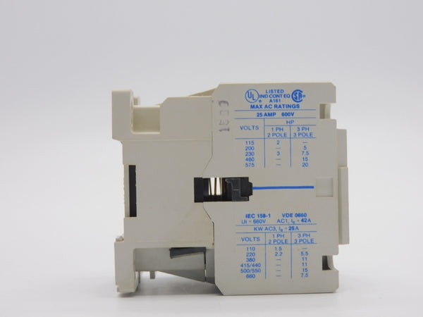 CUTLER HAMMER CE15EN3 SER. A1 110/120V 25A NSNP