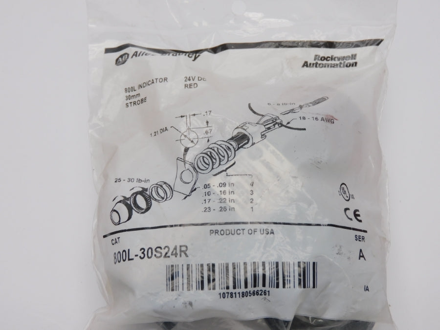 ALLEN BRADLEY 800L-30S24R SER. A NSMP