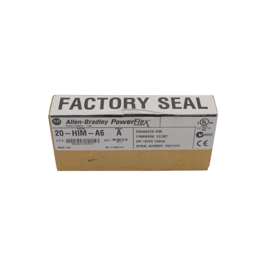 ALLEN BRADLEY 20-HIM-A6 SER. A F/W V2.007 12VDC DATE: 2020 NSFS