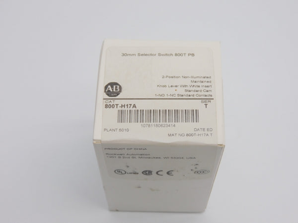 ALLEN BRADLEY 800T-H17A SER. T (WH) NSFS