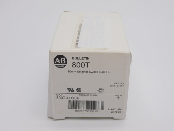 ALLEN BRADLEY 800T-H3104 SER. T (NO KEY) (WH) NSMP
