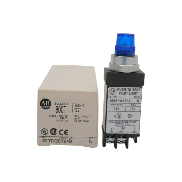 ALLEN BRADLEY 800T-QST24B SER. N 24V (WH) NSMP