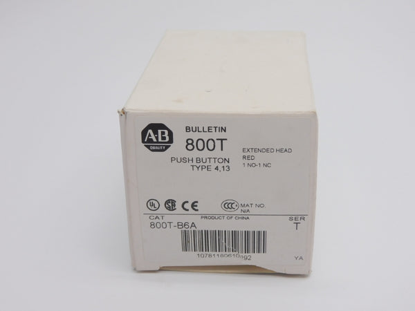 ALLEN BRADLEY 800T-B6A SER. T (WH) NSMP