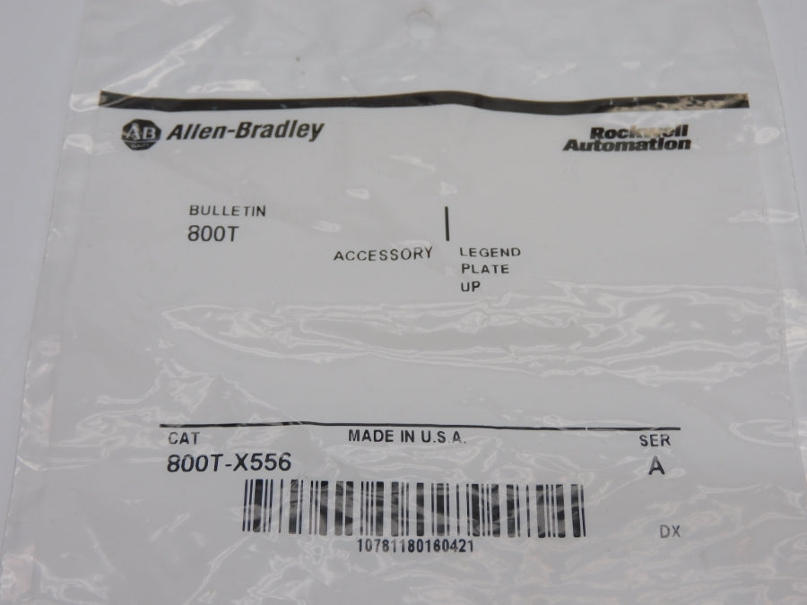 ALLEN BRADLEY 800T-X556 SER. A NSMP
