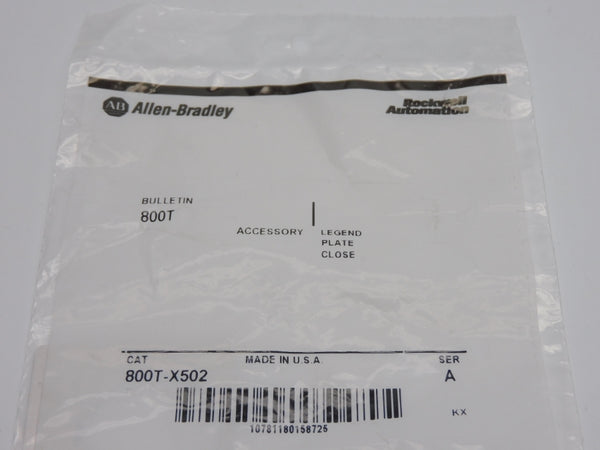 ALLEN BRADLEY 800T-X502 SER. A NSMP