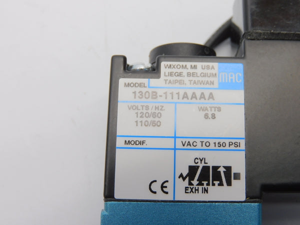 MAC 130B-111AAA 110/120V 150PSI NSMP