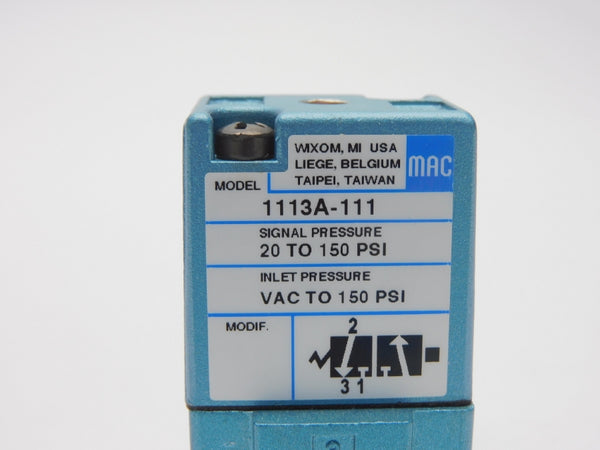 MAC 1113A-111 20-150PSI NSMP