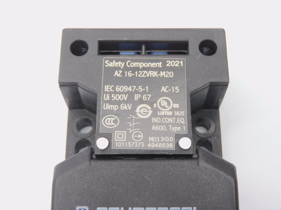 SCHMERSAL AZ16-12ZVRK-M20 196352 500V (NO KEY) (AS IS) NSMP