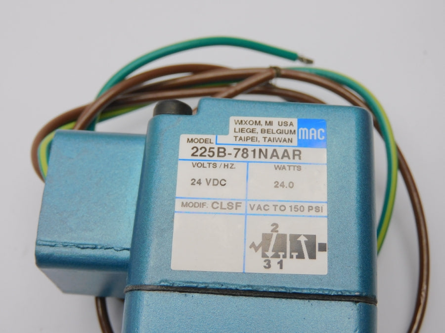 MAC 225B-781NAAR 24VDC 150PSI NSMP