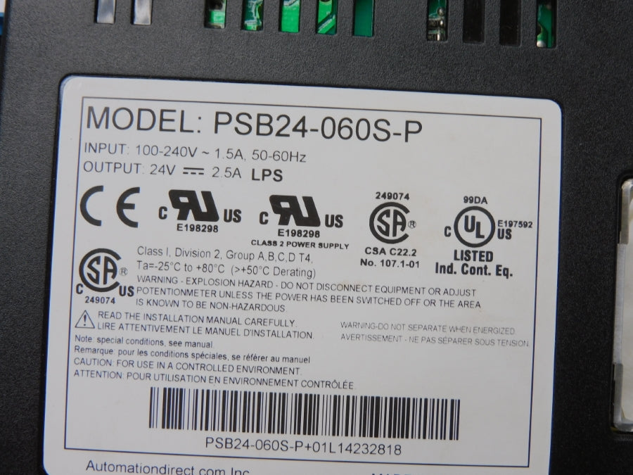 RHINO PSB24-060S-P 100-240V 2.5A NSMP